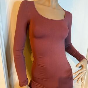 Forever 21 Long Sleeve Bodycon Dress in Dusty Rose